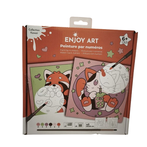 kit peinture par numéros kawai