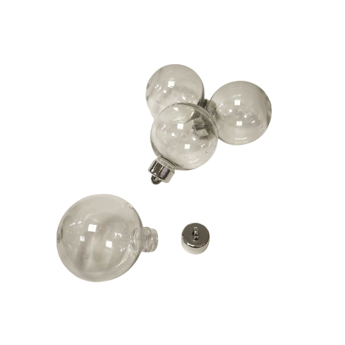Boules plastique avec bouchons