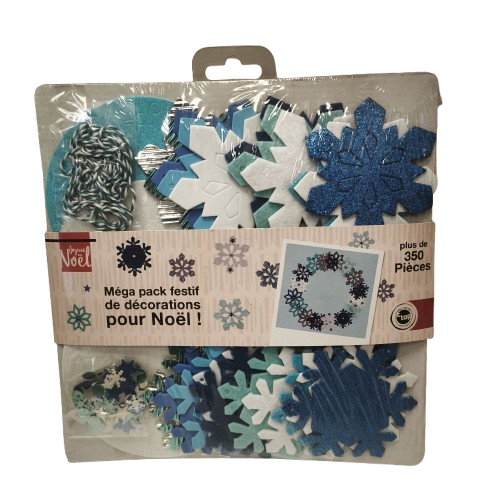 Kit décoration flocons bleus