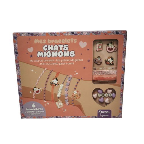 Kit Créatif AUZOU mes bracelets chats mignons