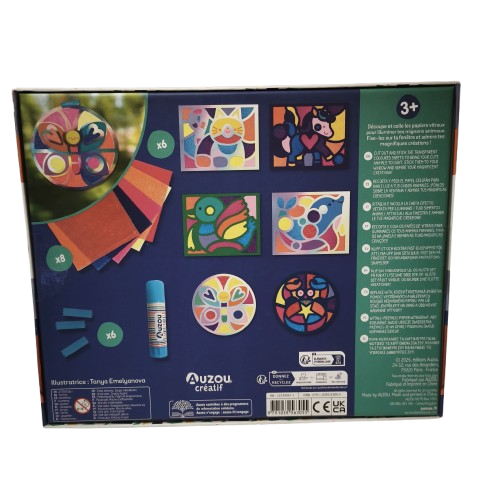 Kit Créatif AUZOU Animaux en vitrail 2