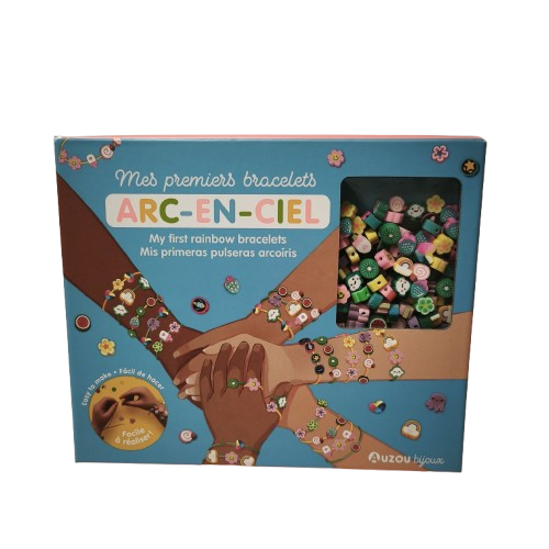 Kit Créatif AUZOU mes premiers bracelets ar en ciel