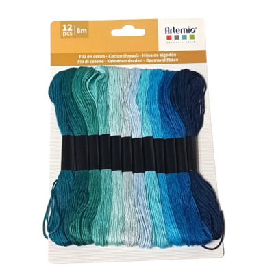 coton à broder bleu turquoise artemio