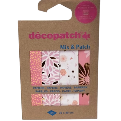 feuilles mix and patch doux'heure decopatch