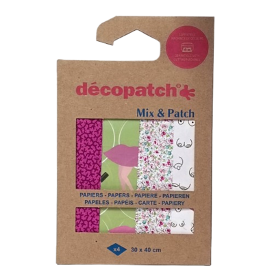 feuilles mix and patch ode a la femme decopatch