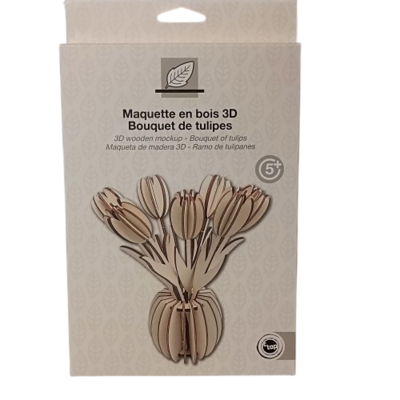 maquette bouquet de tulipes