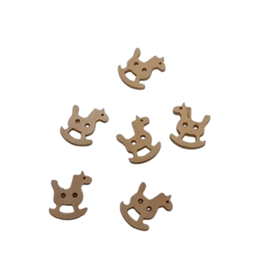 boutons cheval en bois kit creation