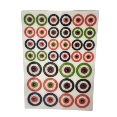 gommettes yeux effrayants