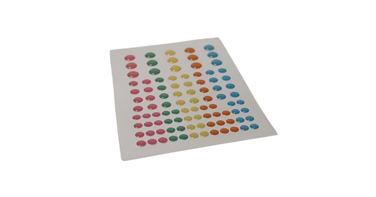 Stickers ronds plats x95 – Pastels DIY créatif