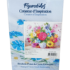 broderie point de croix bouquet colorés