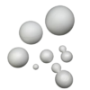 boules polystyrène divers tailles