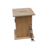 tirelire carré bois