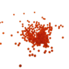 perles de rocaille 2 mm orange