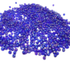 perles de rocailles 2 mm bleues
