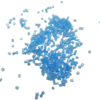 perles tubes bleues claires