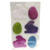 décor pâques oeufs et lapin