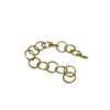 anneaux en acier inoxydable doré
