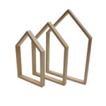 cadre maison x 3 bois