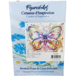 broderie point de croix papillon