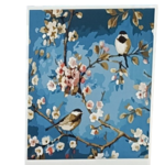 peinture numéro couple oiseaux