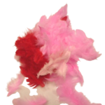 mélange plume rouge rose rayher