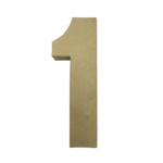 chiffre papier mâché 1