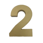chiffre papier mâché 2