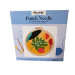 punch needle feuille automne