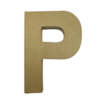 lettre papier mâché 20 cm P