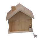 tirelire maison bois