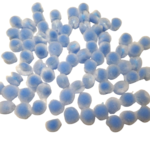 pompon bleu clair