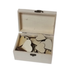 boite livre d'or coeur en bois