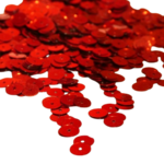 sequin rond rouge