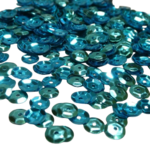 sequins bleu