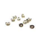 fermoirs boucles d'oreille argenté