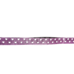 ruban violet pois