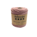 coton macramé 1 mm rose