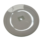 assiette ronde en verre