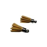 pompons suédine beige