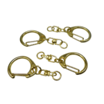 porte clés mousqueton doré