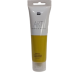 peinture acrylique jaune moutarde