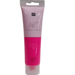 peinture acrylique rose fluo