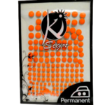 strass thermocollant orange fluo