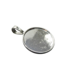 support cabochon pendentif rond