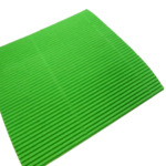 carton ondulé vert clair