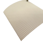 carton ondulé blanc