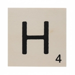 lettre scrabble H