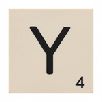lettre scrabble Y