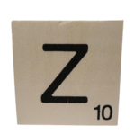 lettre scrabble Z