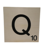 lettre scrabble Q